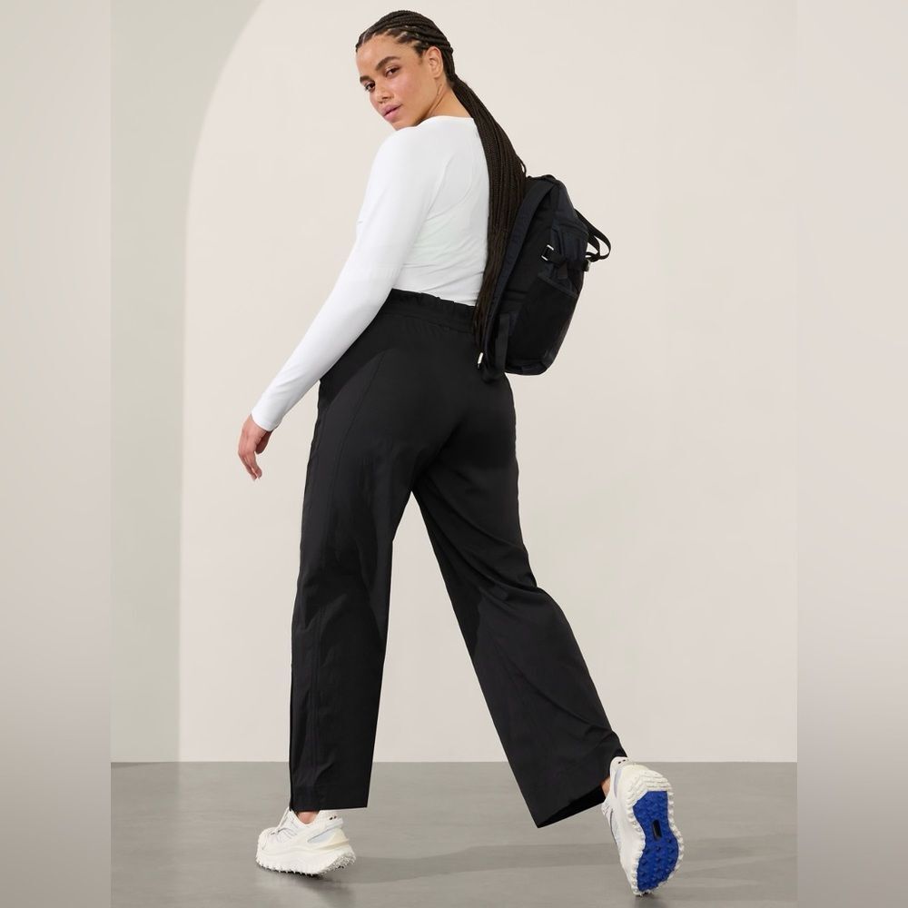 Athleta Trekkie High Rise Parachute Pant // Black - Picture 5 of 12